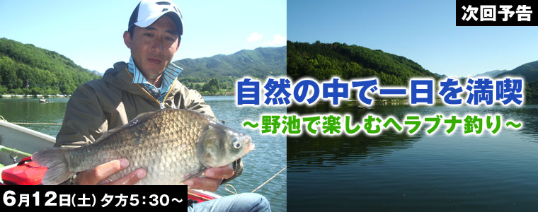 自然の中で一日を満喫 野池で楽しむヘラブナ釣り