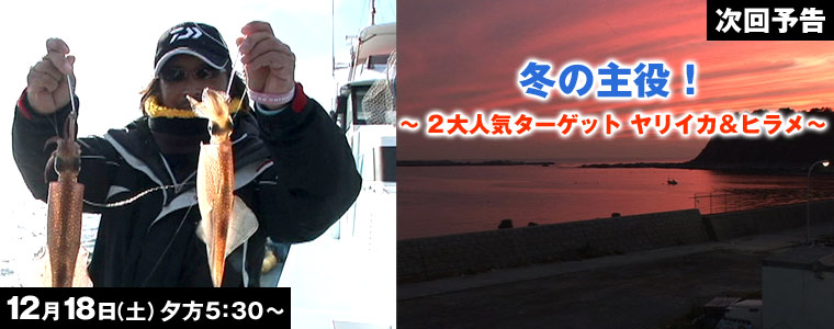 冬の主役！2大人気ターゲット ヤリイカ&ヒラメ