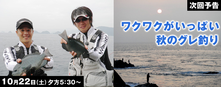 ワクワクがいっぱい 秋のグレ釣り