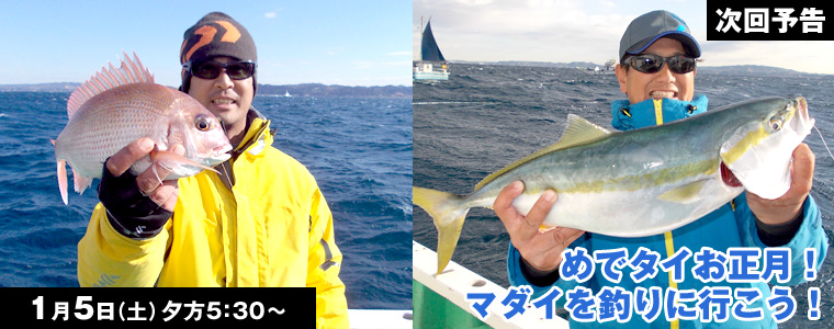 めでタイお正月！マダイを釣りに行こう！