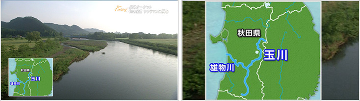 釣り場所の地図