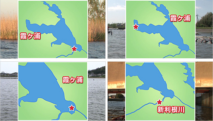 釣り場所の地図
