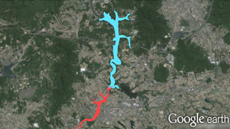 釣り場所の地図