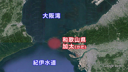釣り場所の地図