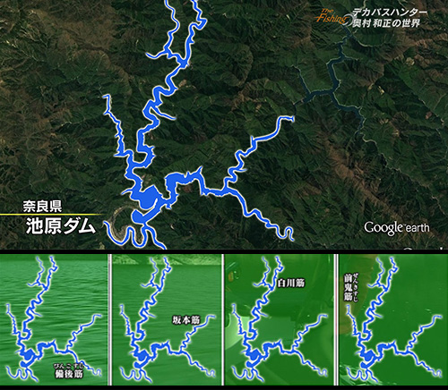 釣り場所の地図
