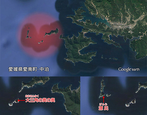 釣り場所の地図