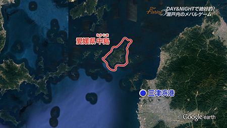 釣り場所の地図