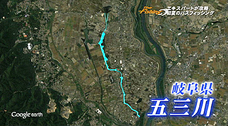 釣り場所の地図