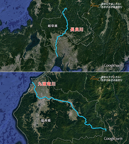 釣り場所の地図