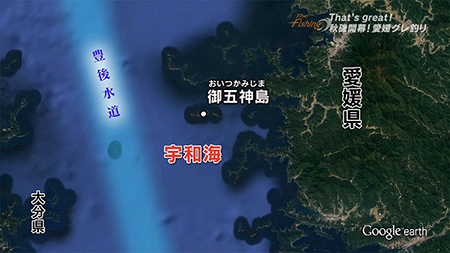 釣り場所の地図