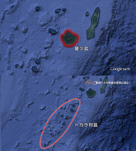 釣り場所の地図