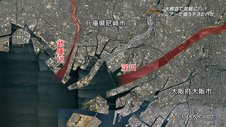 釣り場所の地図