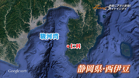 釣り場所の地図