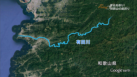 釣り場所の地図