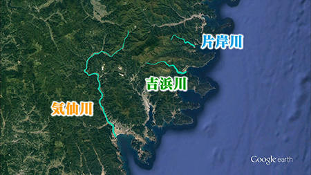 釣り場所の地図