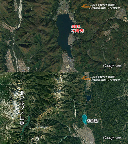 釣り場所の地図