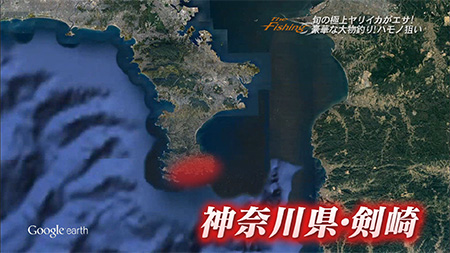 釣り場所の地図