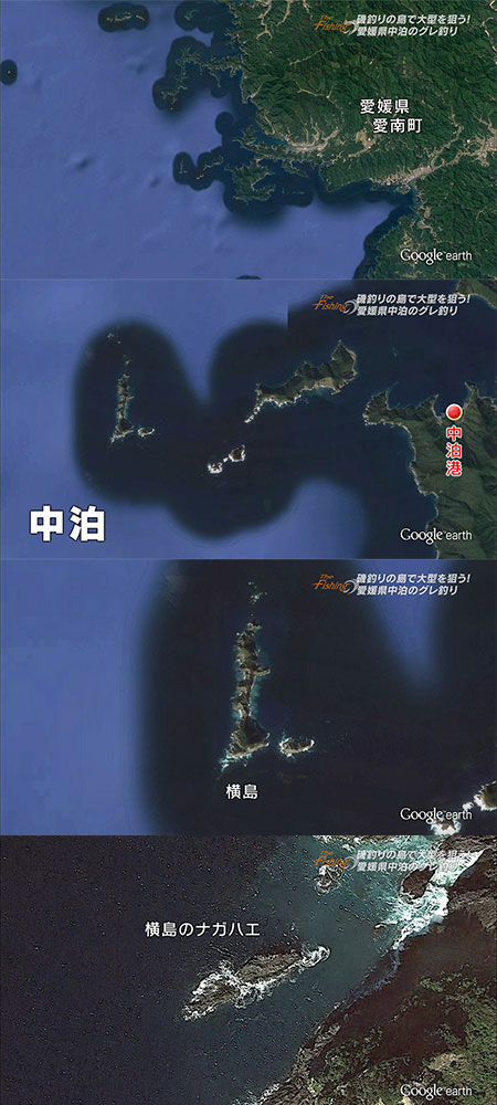 釣り場所の地図