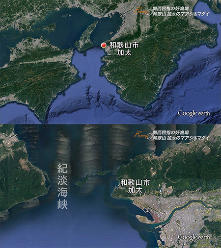 釣り場所の地図