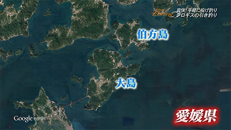 釣り場所の地図