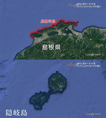 釣り場所の地図