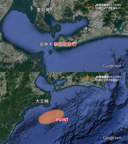釣り場所の地図