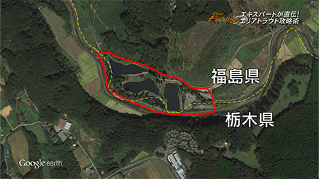 釣り場所の地図