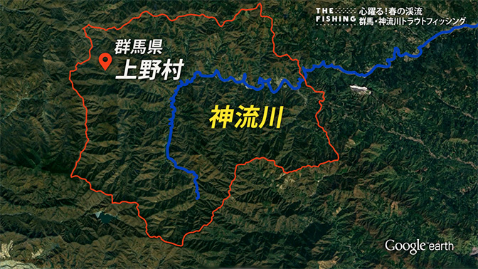釣り場所の地図