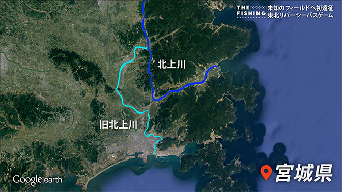 釣り場所の地図
