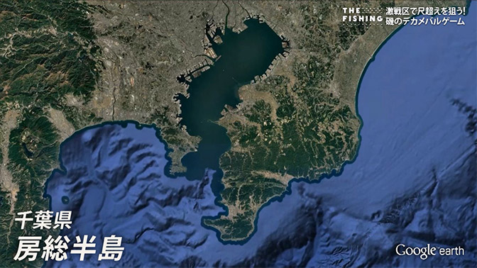 釣り場所の地図